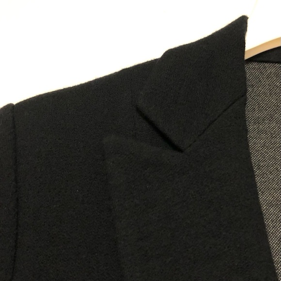 Armani Collezioni Wool Crepe Jacket Blazer Womens Size 10 Luxury Black Career - Picture 5 of 9